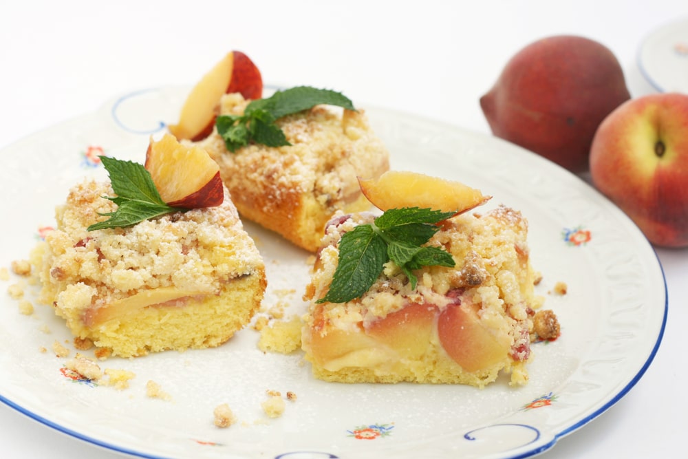 Pear and Peach Dump Cake Recipe